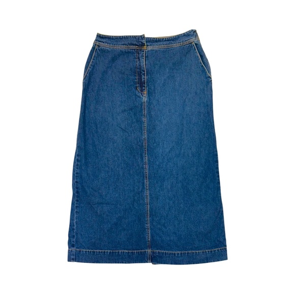 Vintage Eddie Bauer Denim Maxi Skirt - Picture 1 of 4